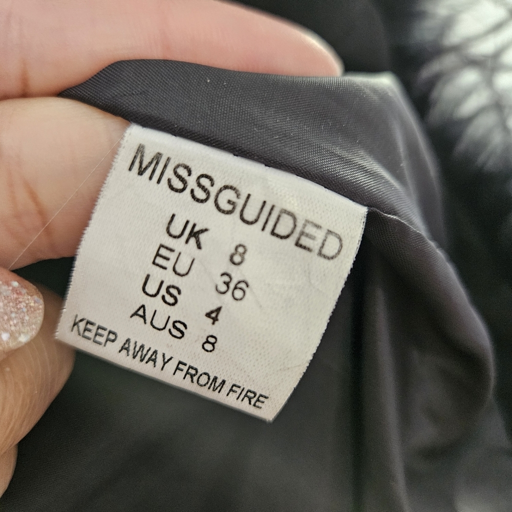 Missguided Women's Black Ostrich Feather Hem Jacket/Blazer - Picture 8 of 12